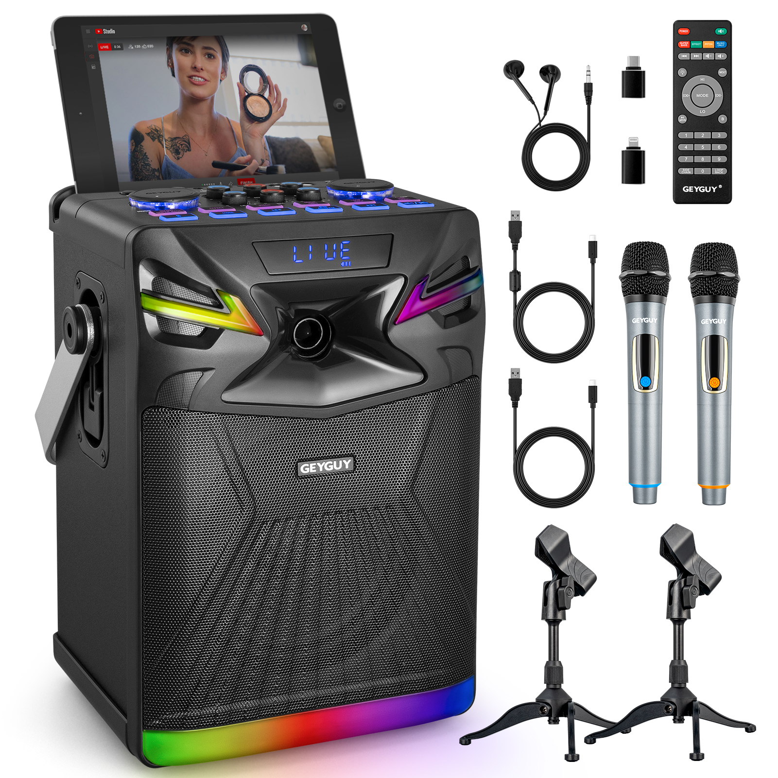 GPSK-1 DSP Portable Karaoke Machine for Live Streaming